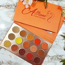 red orange Beauty New Cosmetics 9 Colors Shimmer Eyeshadow Matte Glitter Eye Shadow Palette