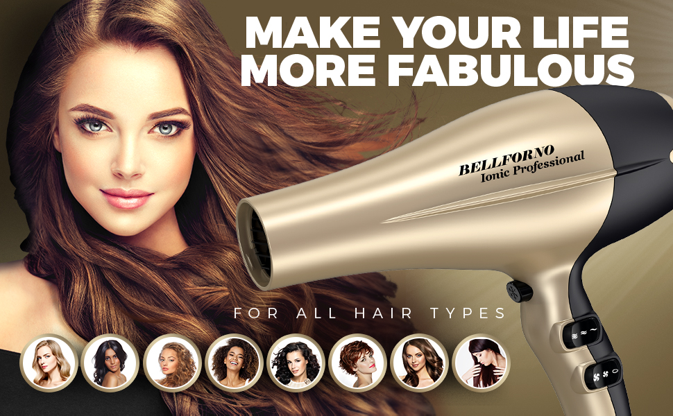 gold hair dryer