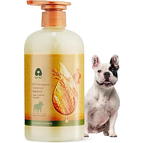 Arf Arf Odor Control Dog Shampoo - Advanced Deodorizing Formula for Smelly Dogs with Soothing Hydrolyzed Oat Protein for Dry, Itchy Skin Relief - Long Lasting Fresh Scent - Pro Grooming Results - 16oz