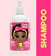 CurlyBaby Curly Shampoo – Tear-Free, Dermatologist-Tested, Fragrance-Free Baby Shampoo for Curly,...