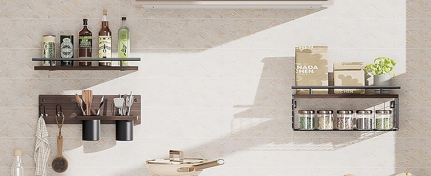 kitchen floating shelf