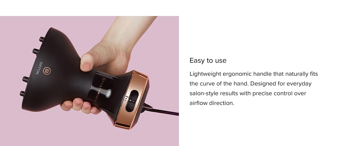 travel size ceramic hair dryer with diffuser curly hair waves coils compact portable lightweight