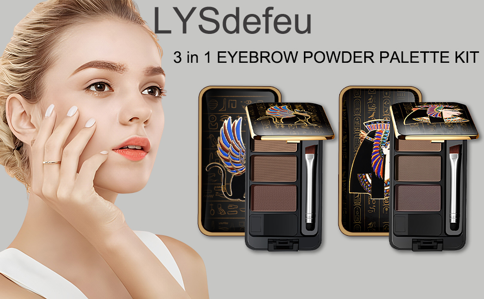 Eyebrow powder palette detail