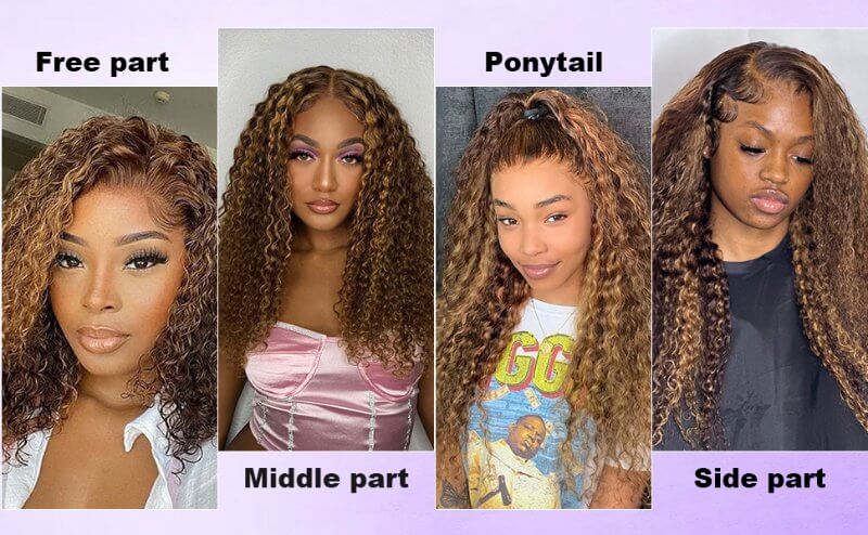 13x4 Lace Front Wig can be parted as you like
