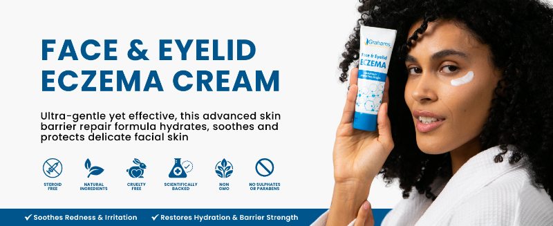 Grahams Natural Face eczema relief treatment and dry eyelid cream