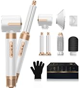UKLISS Hair Dryer Brush 7 in 1，110000 RPM Hot Air Brush Hair Styler for Curly Straight & Twisted ...