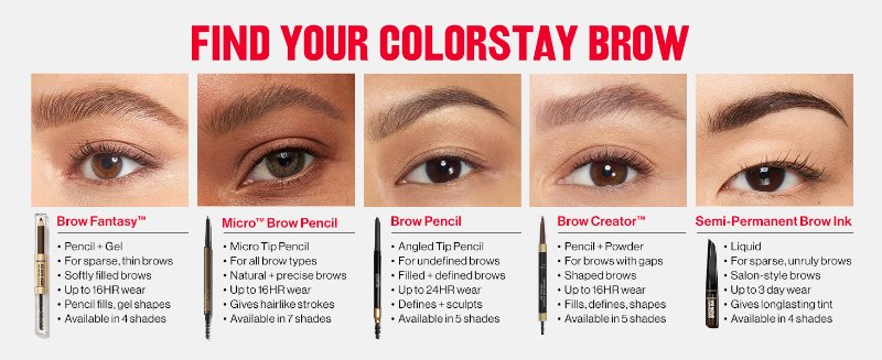 find your colorstay brow