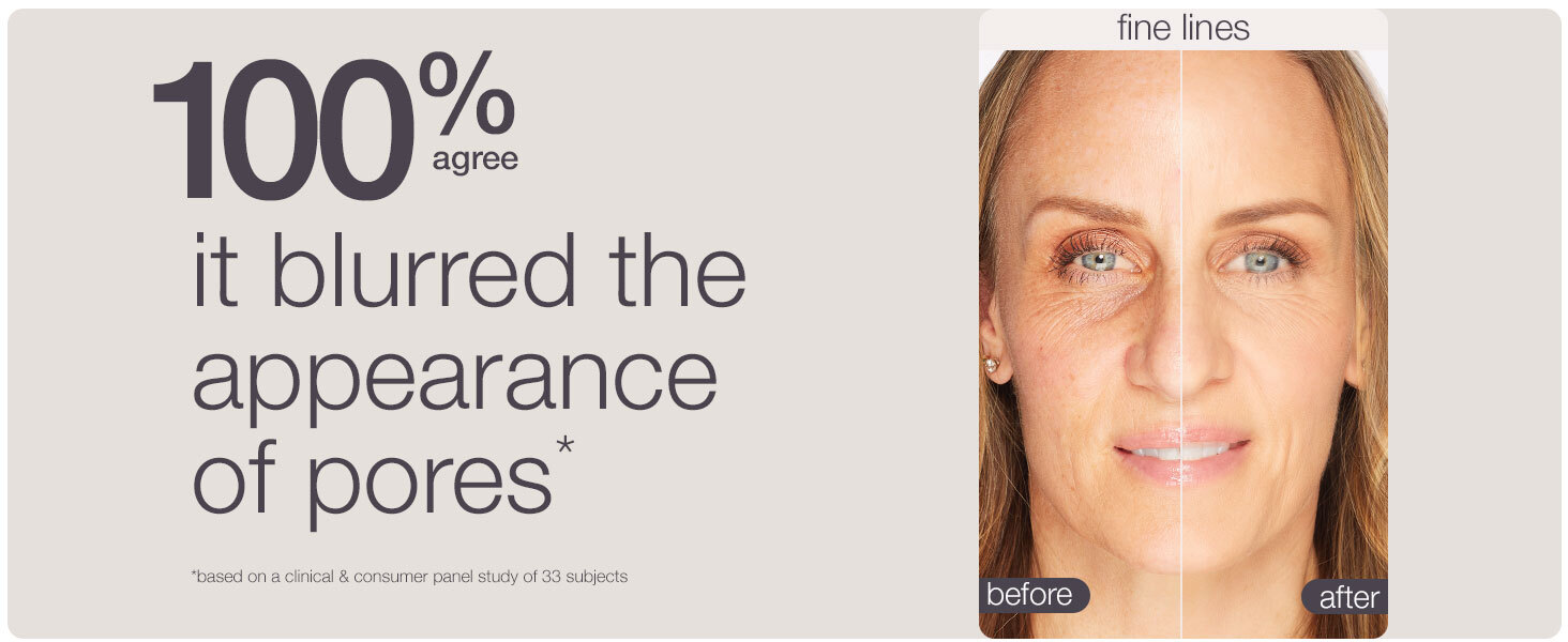 100% agree it blurred the appearance of pores