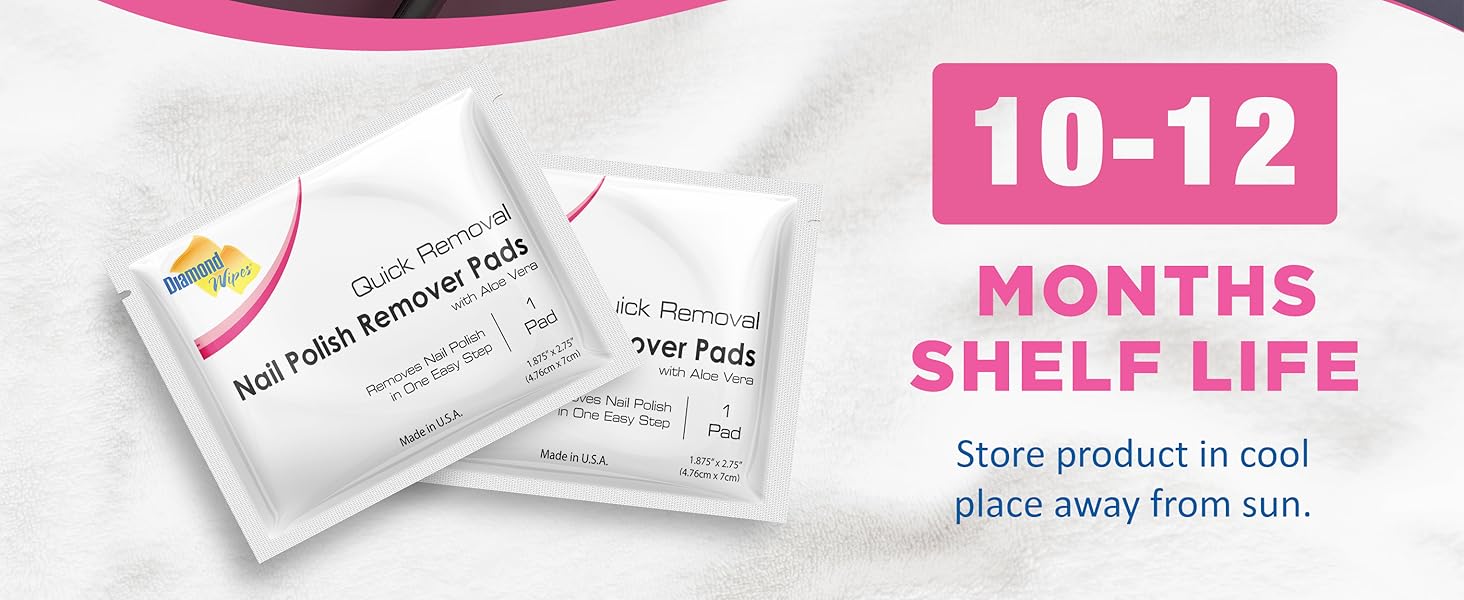 Diamond Wipes Nail Polish Remover Wipes
