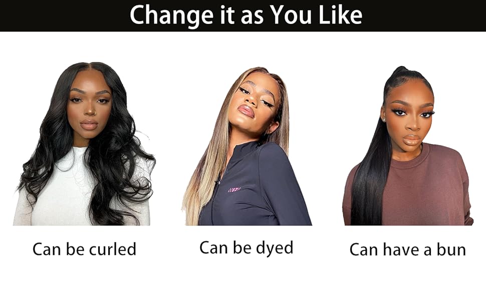 Straight wig