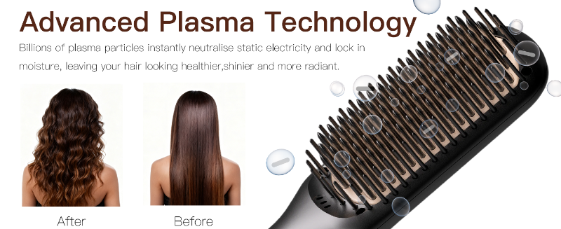 hair straightener brush