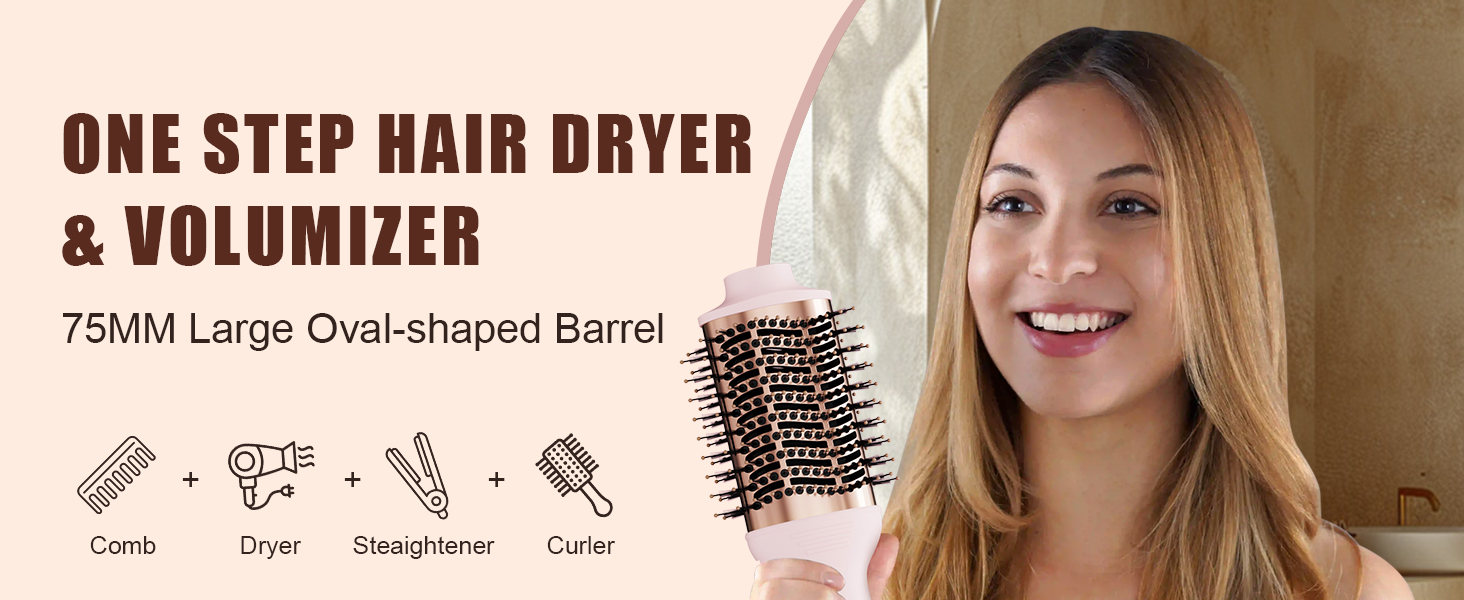 Dual Voltage Hair dryer Brush