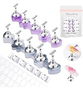 MelodySusie Nail Stand for Press Ons, Flower and Heart Shape Magnetic Base for Painting Display w...