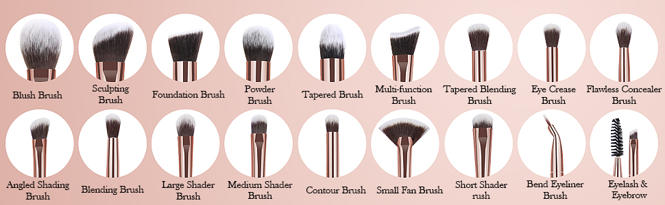 makeup brush set