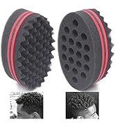 AIR&TREE Big Holes Magic Barber Sponge Brush Twist Hair For Wave,Dreadlock,Coils,Afro Curl As Hai...