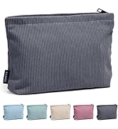 MAANGE Small Makeup Bag For Purse, Travel Cosmetic Bag Makeup Pouch Corduroy Portable Versatile Z...
