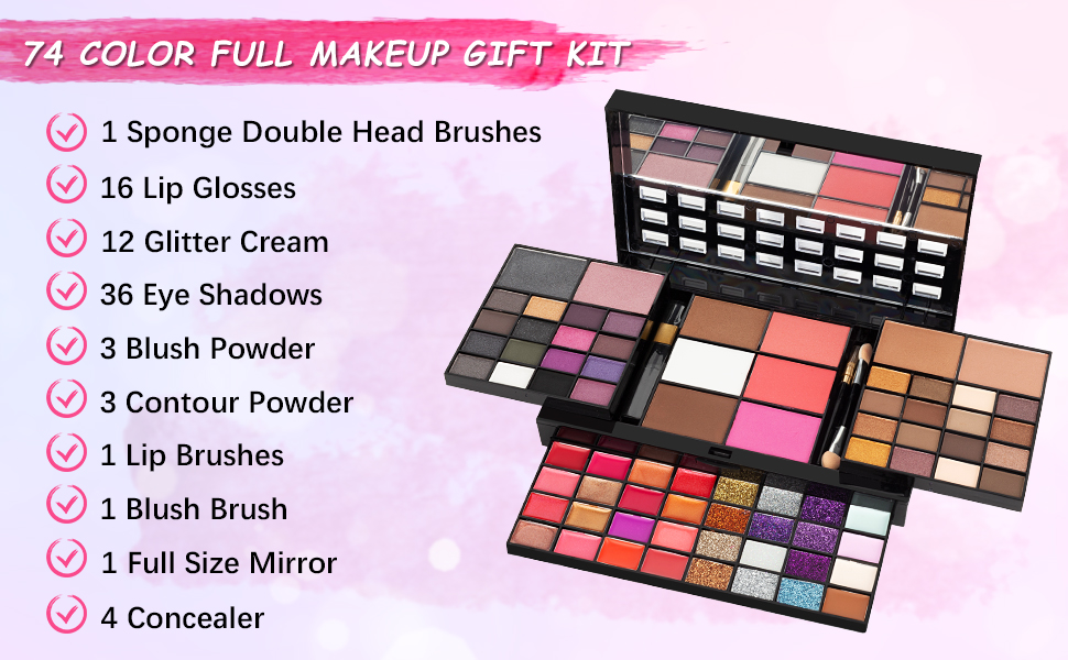 74 COLOR FULL MAKEUP KIT