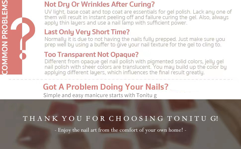Milky jelly gel nail polish kit tips