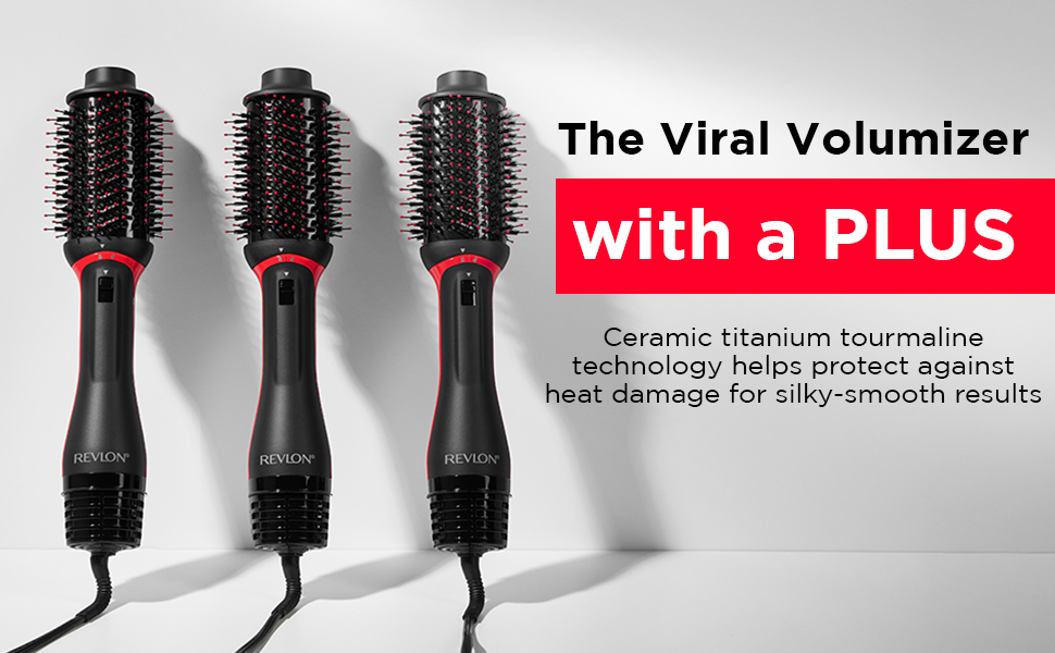 volumizer plus less heat damage silky-smooth results hair dryer revlon one step volumizer viral must