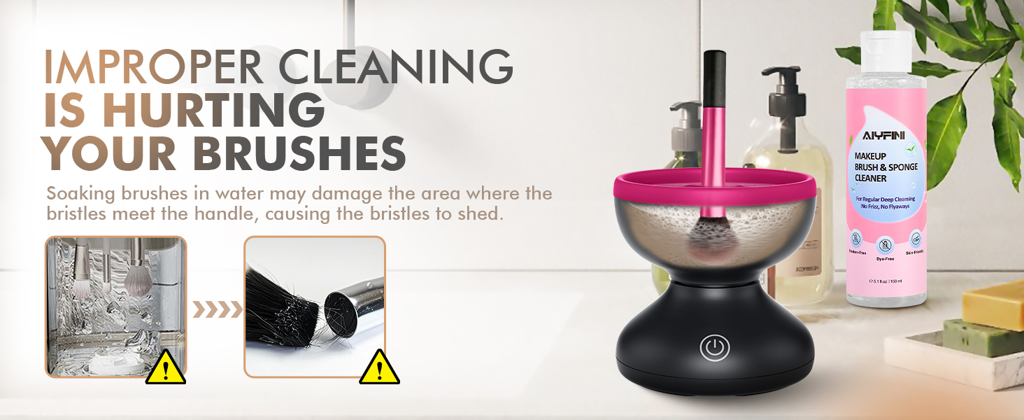 improper cleaning is hurting your brushes