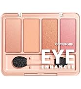 COVERGIRL Eye Enhancer, Bellini Spritz, Eyeshadow Quad, Easy to Wear, Clean & Vegan, Talc-Free, M...