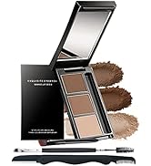 Eyebrow Powder Makeup Kit-3 Colors Eye Brow Powder Palette Long-Lasting Waterproof, Dark/light Br...