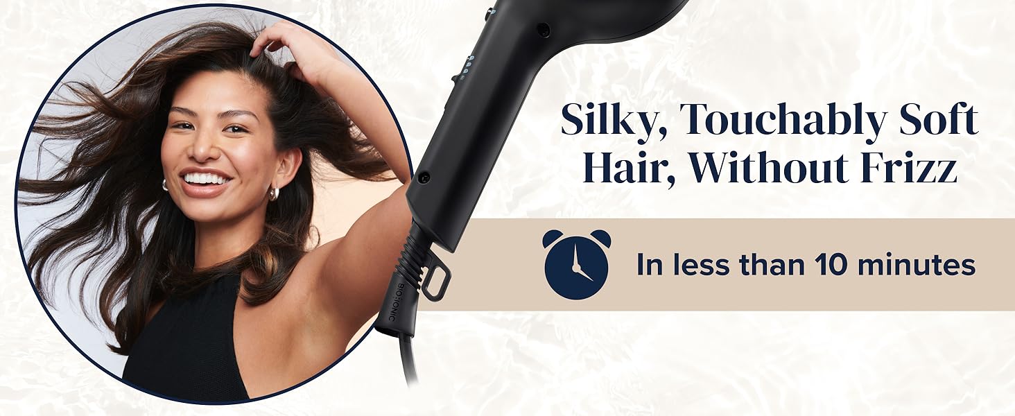 Bio Ionic professional salon quality hair styling tool silky soft bouncy