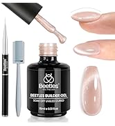Beetles Builder Gel for Nails Cat Eye Nude Glitter Gel Nail Polish 6 in 1 Strengthener Gel for Na...