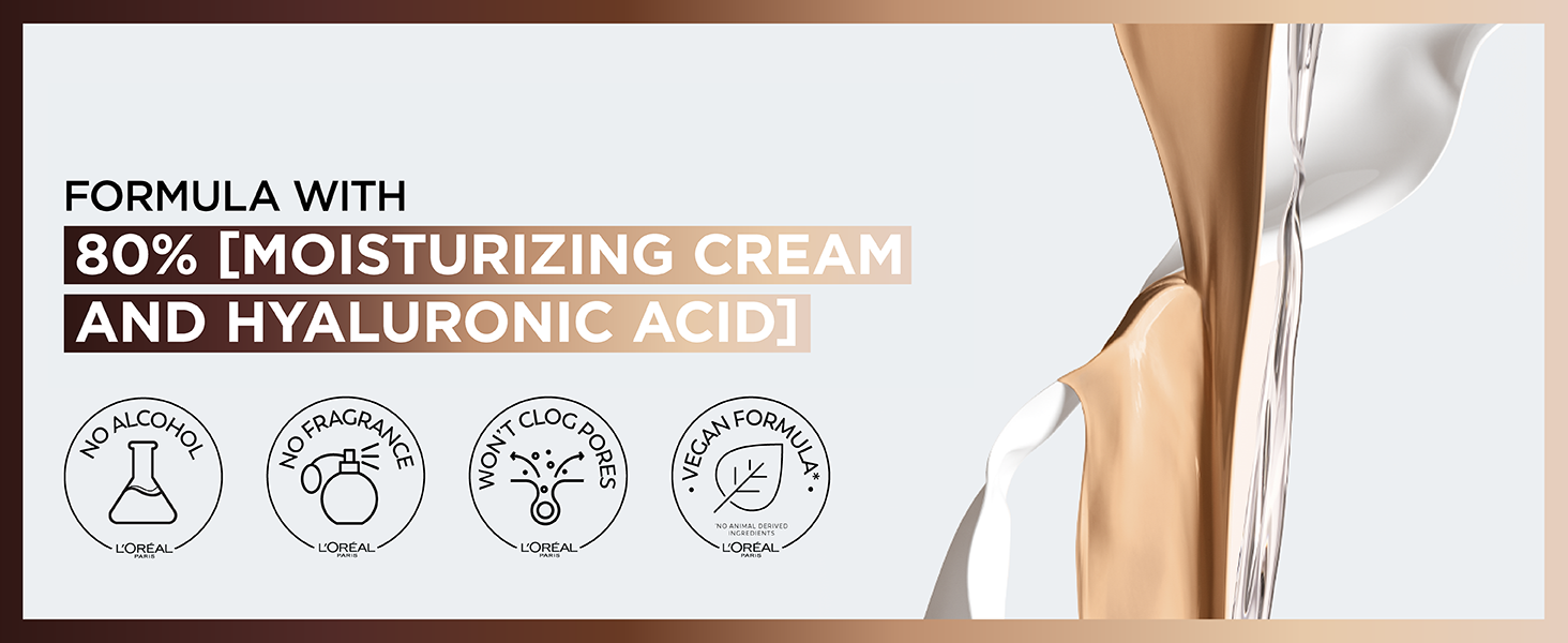formula with 80% moisturizing cream and hyaluronic acid
