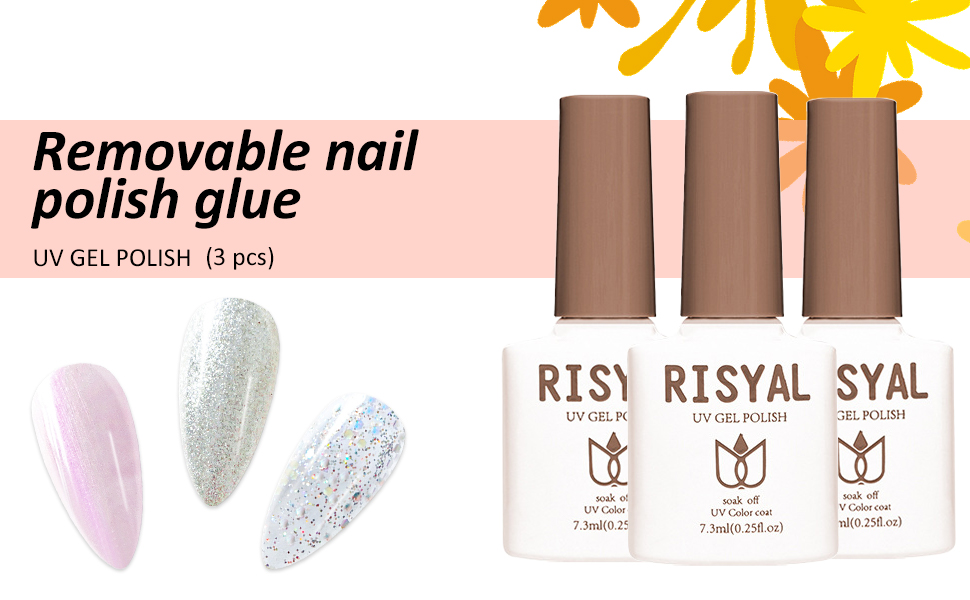Pearlescent Shell Silver Gel Nail Polish