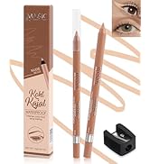 Nude Beige Water Line Gel Eyeliner Pencil-1Pcs Waterproof Smudge-Proof Cream Eye Liner Waterline ...