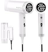 Foldable Hair Dryer 150000 RPM,1600W Ceramic Ionic Professional Hair Blow Dryer with Diffuser & L...