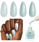 AZUREBEAUTY Nail Polish Shimmery Blue-Green Summer Nail Polish Quick Dry Natural Infinite Shine N...
