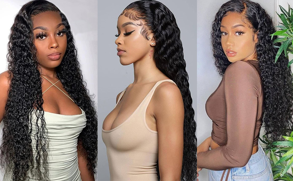Wet and Wavy wigs human hair