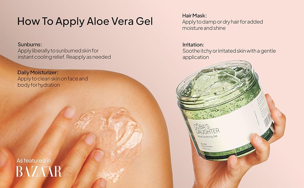 How to apply Aloe Gel