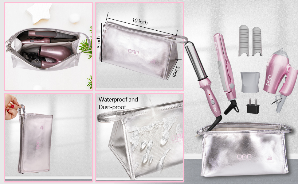 compact hair dryer,mini hair dryer,travel hair dryer with diffuser,dual voltage flat iron