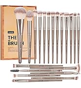 Make up Brushes, 20 Pcs Professional Makeup Brushes Set Foundation Eyeshadow Blush Brush,Travel K...