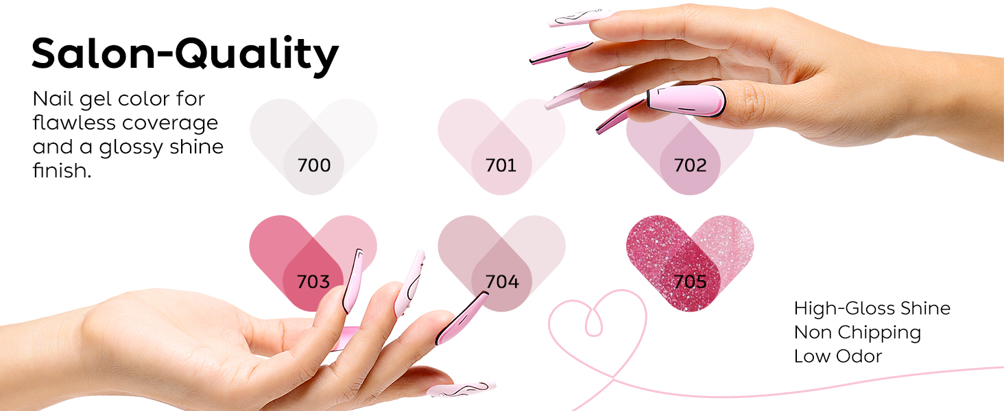 jelly pink gel polish