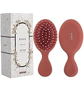 RHOS Mini Hair Brush for Women,Men and Kids-Travel Size Hair Brush for Purse,Pocket,backpack-Smal...
