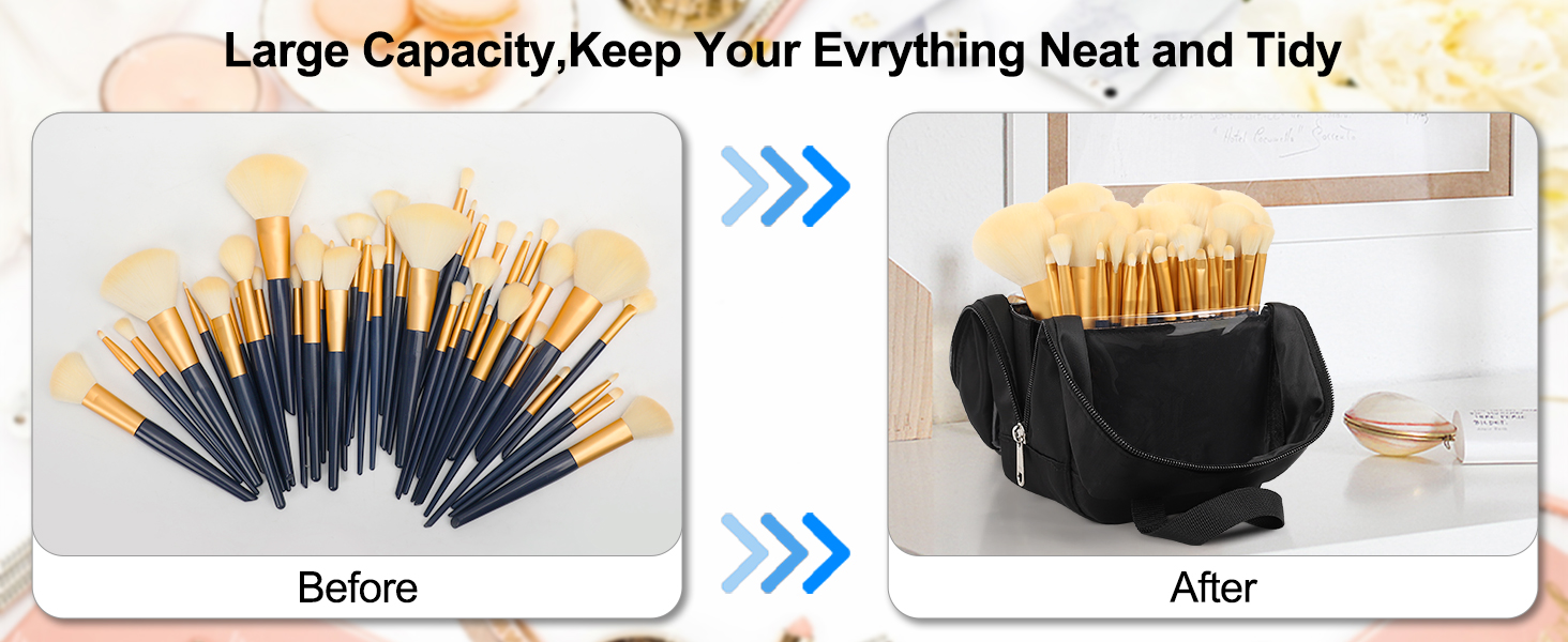 travel makeup brush bag work bags for women travel makeup brush case