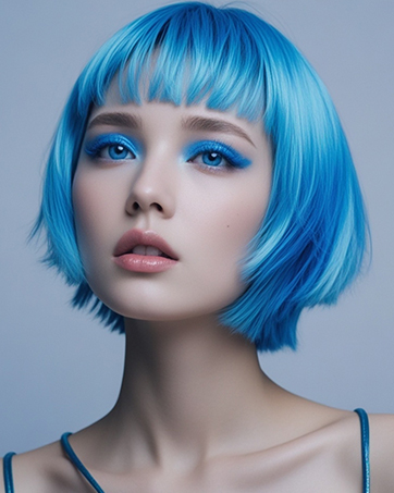 blue eyes makeup blue eyeshadow