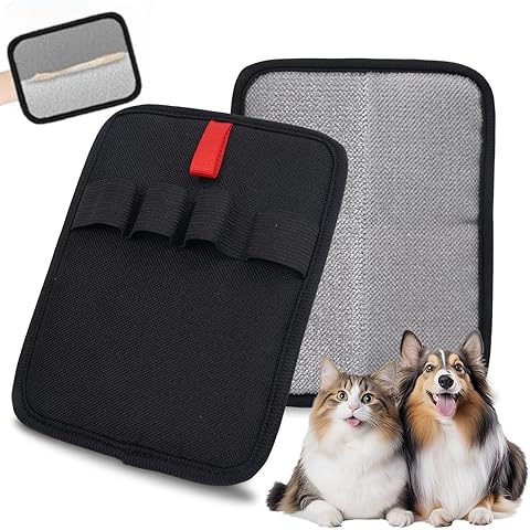 Upgraded Five-Finger Static Electricity pet Hair Removal Glove, Reusable pet Hair R...