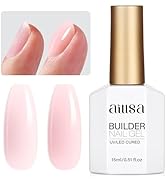 AILLSA Milky Pink Builder Gel for Nails 7 In 1 Hard Gel Polish for Nail Thickening Nude Strengthe...