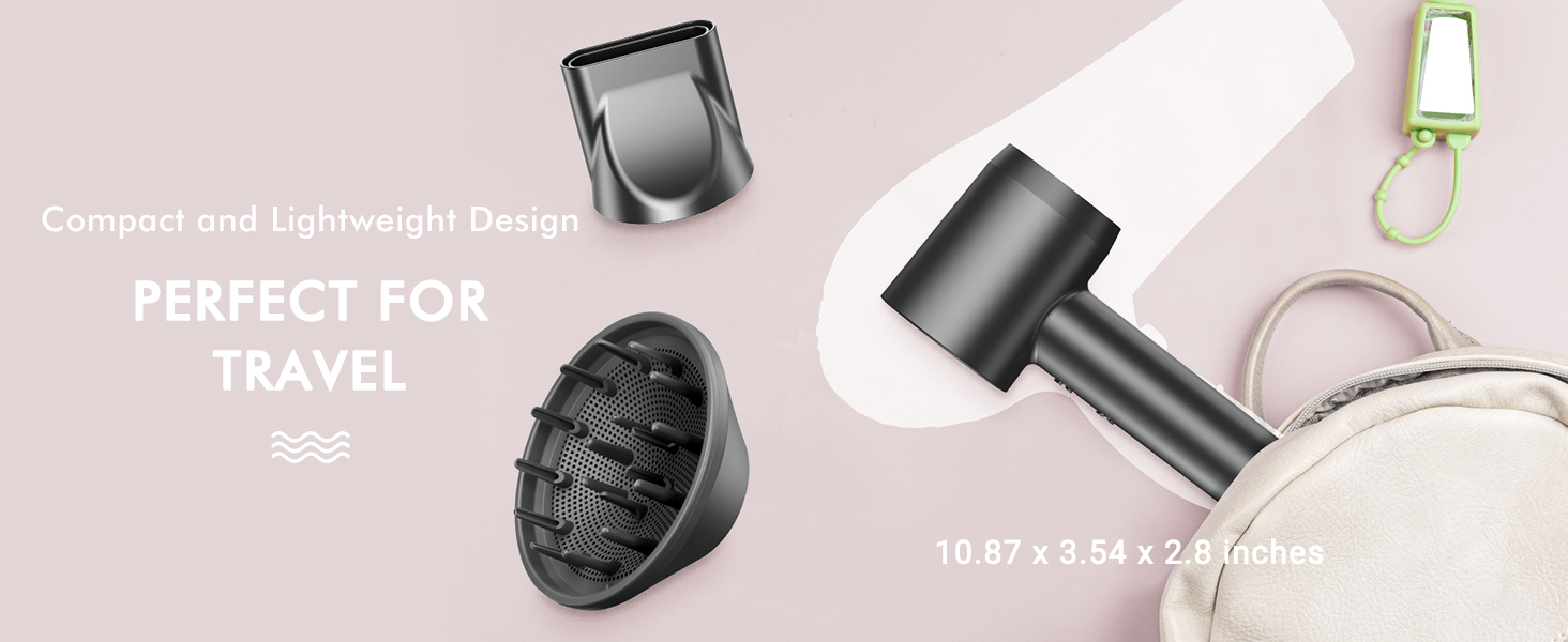 travel hair dryer with diffuser