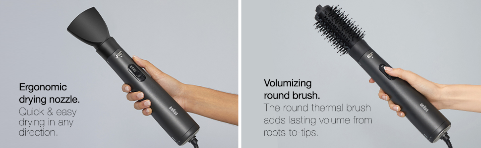 Drying Nozzle. Round Brush