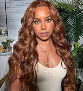 Lighr Brown Body Wave Bundles Human Hair, 16 18 20 Inch Double Weft 10A Brazilian 100% Unprocesse...