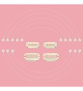 WENNALIFE Blonde Invisible Elastic Wire for Wire Hair Extensions 4 Blonde Flexible Hook Adjustabl...