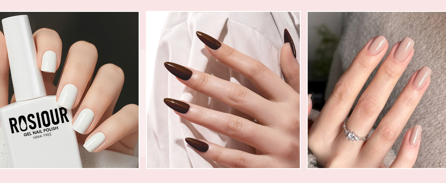 gel nail polish set kit for beginners quick dry french tip vegan cruelty-free