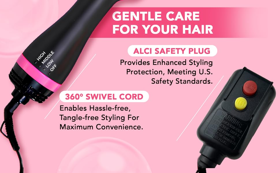 Brush blow dryer