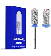 AIRSEE Tungsten Carbide Acrylic Nail Drill Bit Efile Electric File Machine Head Tip for Manicure ...